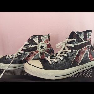Converse Shoes | England Flag Print | Poshmark